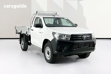 White 2019 Toyota Hilux Cab Chassis Workmate Hi-Rider