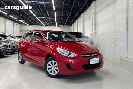 Red 2014 Hyundai Accent Hatchback Active