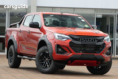 Orange 2024 Isuzu D-MAX Ute Tray BLADE 4X4
