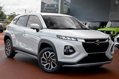 White 2025 Suzuki Fronx SUV HYBRID F
