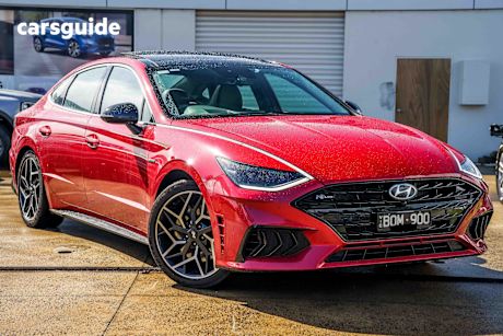 Red 2021 Hyundai Sonata Sedan N LINE F