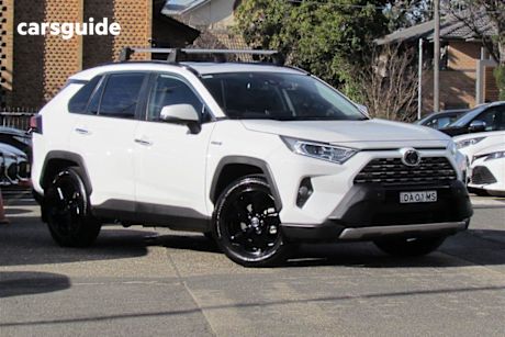 White 2021 Toyota RAV4 Wagon Cruiser (Awd) Hybrid