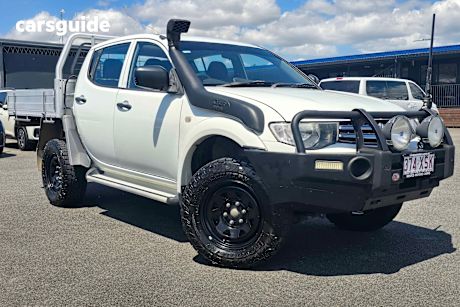 White 2015 Mitsubishi Triton Ute Tray GLX 4X4