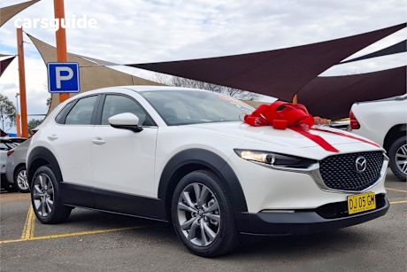 White 2023 Mazda CX-30 Wagon G20 Evolve (Fwd)