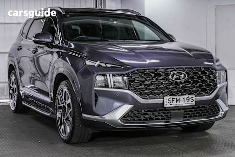 Blue 2022 Hyundai Santa FE SUV HIGHLANDER 4X4