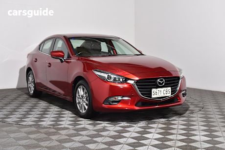 Red 2019 Mazda 3 Sedan G20 Touring