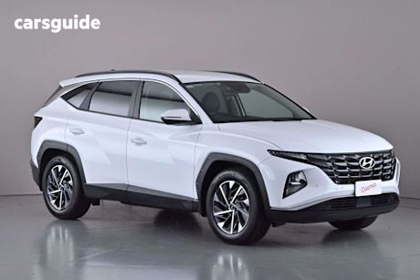 White 2021 Hyundai Tucson Wagon Elite (Fwd)