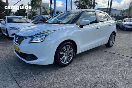 White 2016 Suzuki Baleno Hatch GLX TURBO F