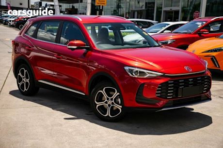 Red 2025 MG ZS SUV EXCITE HYBRID+ F