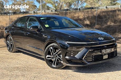 Black 2024 Hyundai Sonata Sedan N Line