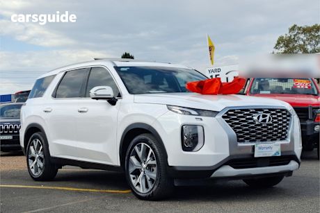 White 2021 Hyundai Palisade SUV LX2.V1 HIGHLANDER WAGON 8ST 5DR SPTS AUTO 8SP AWD
