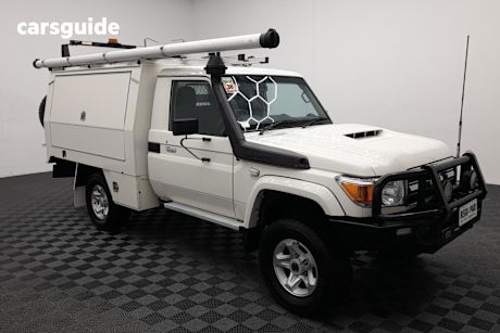 White 2021 Toyota Landcruiser Ute Tray GXL 4X4
