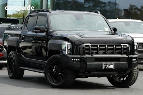 Black 2025 Kia Tasman Ute Tray X-PRO 4X4