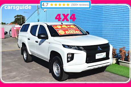 White 2019 Mitsubishi Triton Double Cab Pick Up Glx Adas (4X4)
