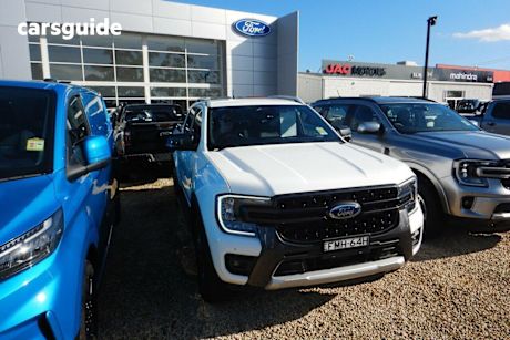 White 2024 Ford Ranger Ute Tray WILDTRAK 4X4