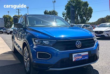 Blue 2021 Volkswagen T-ROC SUV 110TSI STYLE F