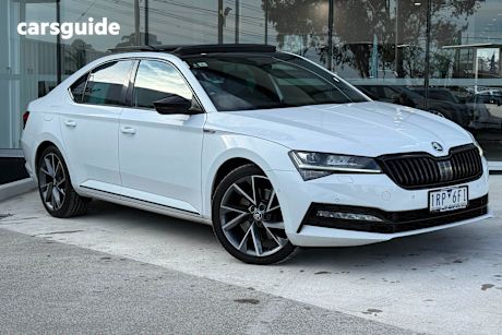 White 2021 Skoda Superb Hatch 206TSI SPORTLINE 4X4