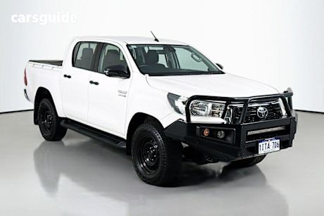 White 2019 Toyota Hilux Ute Tray SR HI-RIDER R