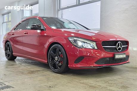 Red 2018 Mercedes-Benz CLA-Class Coupe CLA180 F