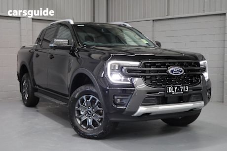 Black 2025 Ford Ranger Ute Tray WILDTRAK 4X4