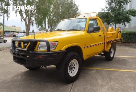 Yellow 2001 Nissan Patrol Ute Tray DX 4X4