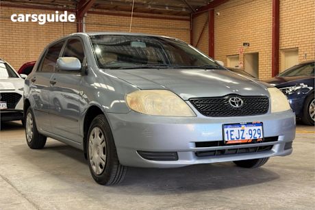 Grey 2003 Toyota Corolla Hatchback Ascent Seca