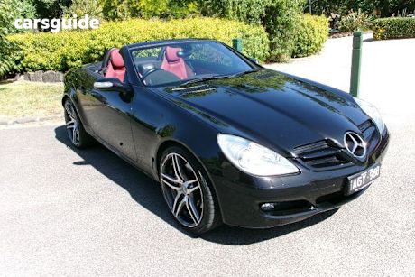 Black 2005 Mercedes-Benz SLK-Class Sedan SLK350 R