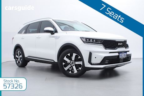 White 2022 Kia Sorento Wagon Sport 7 Seat