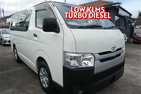 White 2019 Toyota HiAce Van Dx Long