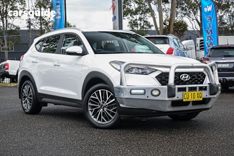 White 2019 Hyundai Tucson SUV ACTIVE X 4X4