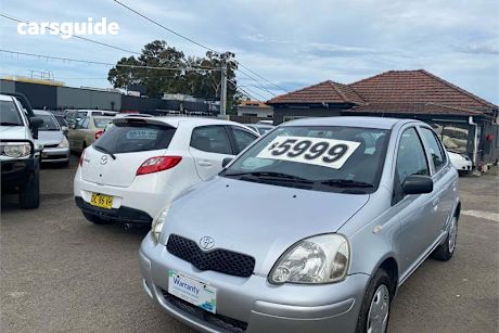 Silver 2003 Toyota Echo Hatchback
