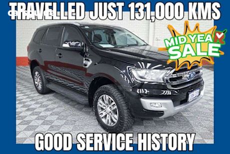 Black 2015 Ford Everest SUV TREND 4X4