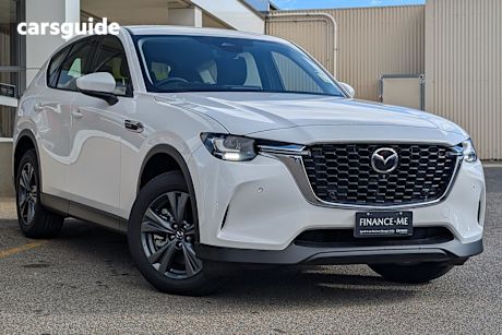 White 2025 Mazda CX-60 SUV G40E PURE 4X4