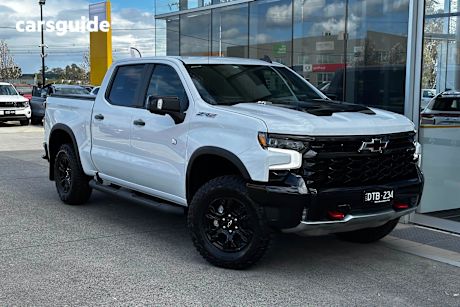 White 2024 Chevrolet Silverado Ute Tray 1500 ZR2 W/TECH PACK 4X4