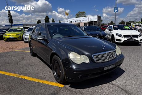 Black 2002 Mercedes-Benz C-CLASS Sedan C200 KOMPRESSOR CLASSIC R