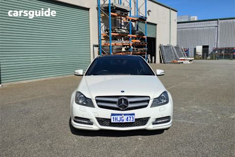 White 2012 Mercedes-Benz C250 Coupe Sport Be