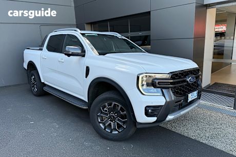 White 2023 Ford Ranger Ute Tray WILDTRAK 4X4