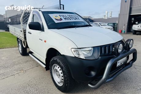 White 2007 Mitsubishi Triton Cab Chassis Gl