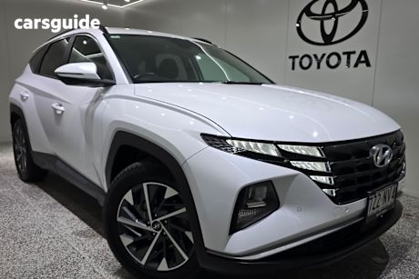 White 2022 Hyundai Tucson Wagon Elite (Awd)