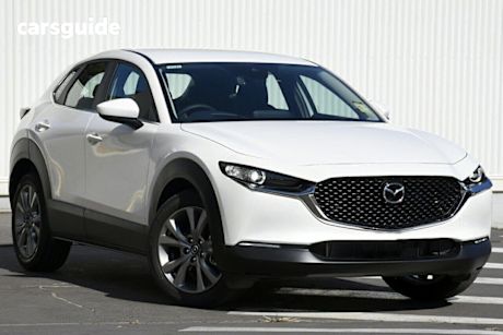 White 2024 Mazda CX-30 SUV G20 EVOLVE F