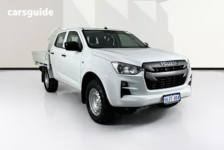 White 2021 Isuzu D-MAX Crew Cab Chassis Sx (4X4)