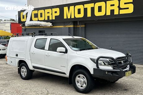 White 2018 Holden Colorado Crew Cab Chassis Ls (4X2)