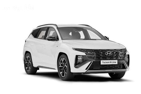 White 2025 Hyundai Tucson Wagon Elite Hybrid (Fwd)