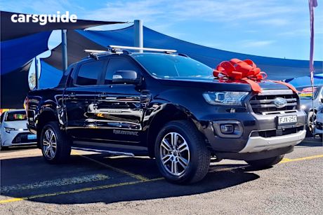 Black 2020 Ford Ranger Ute Tray WILDTRAK 4X4