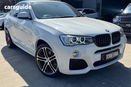 White 2017 BMW X4 Coupe Xdrive 35D