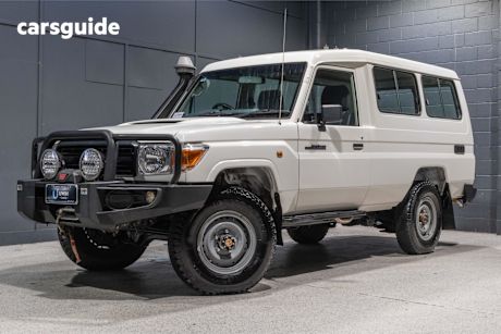 White 2013 Toyota Landcruiser SUV WORKMATE TROOPCARRIER 4X4