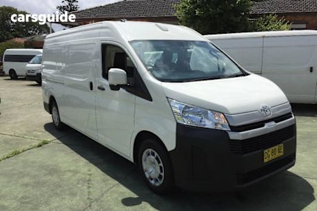 White 2022 Toyota HiAce Van Slwb