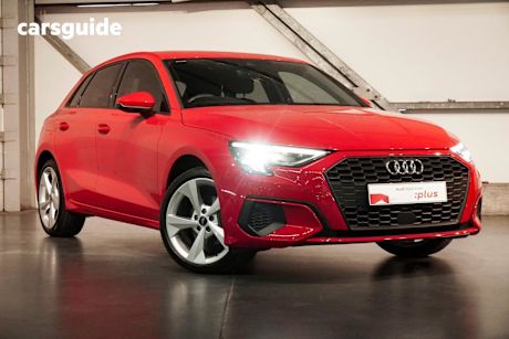 Red 2023 Audi A3 Hatch 35 TFSI F