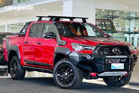 Red 2021 Toyota Hilux Double Cab Pick Up Rugged X (4X4)