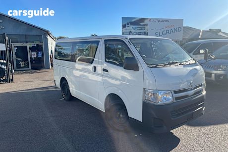 White 2013 Toyota HiAce Commercial